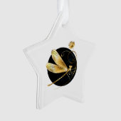 Goldene Libelle Ornament (Vorderseite)