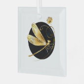 Goldene Libelle Ornament Aus Glas (Vorderseite links)