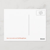 Goldene Libelle Postkarte (Rückseite)