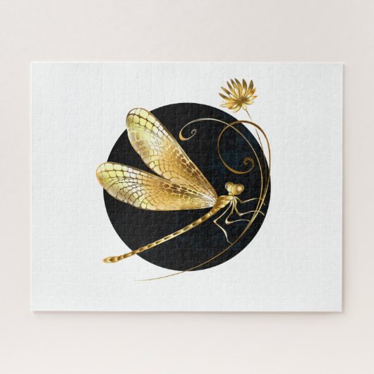 Goldene Libelle Puzzle (Horizontal)