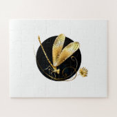 Goldene Libelle Puzzle (Horizontal)