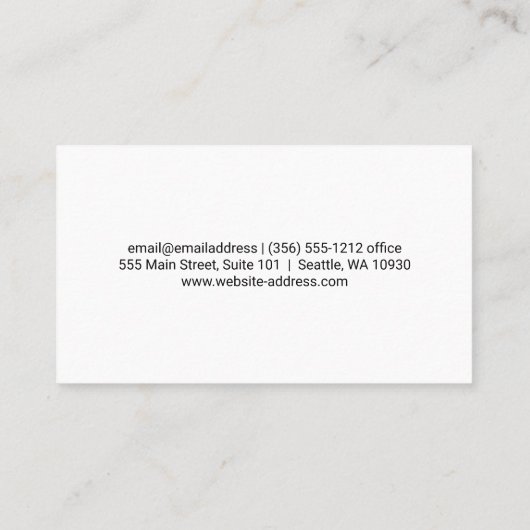 Goldene Libelle | QR Code Business Card Visitenkarte (Rückseite)