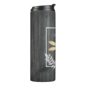 Goldene Libelle Rustikale Personalisierte Thermalt Thermosbecher (Nach links gedreht)