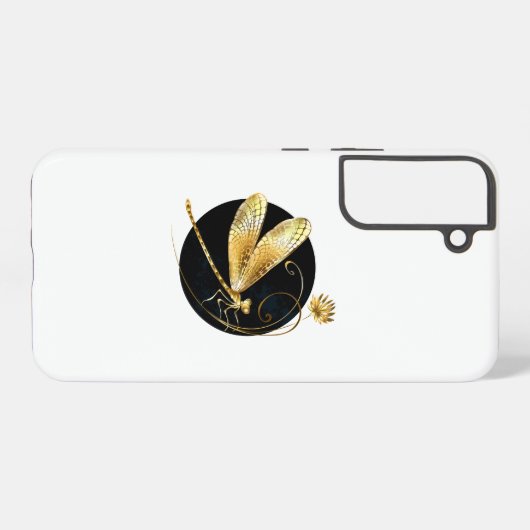 Goldene Libelle Samsung Galaxy Hülle (Rückseite (Horizontal))