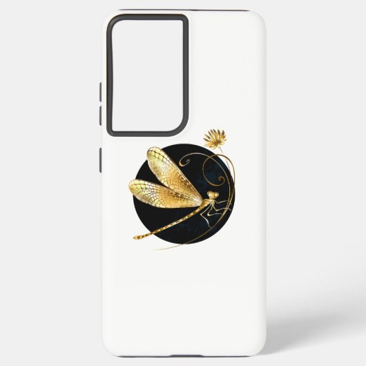 Goldene Libelle Samsung Galaxy Hülle (Rückseite)