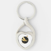 Goldene Libelle Schlüsselanhänger (Vorderseite)