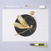 Goldene Libelle Seidenpapier (Handwerk)