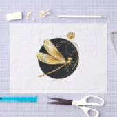 Goldene Libelle Seidenpapier (Handwerk)
