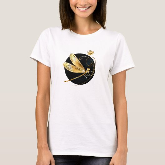 Goldene Libelle T-Shirt (Vorderseite)
