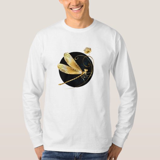 Goldene Libelle T-Shirt (Vorderseite)
