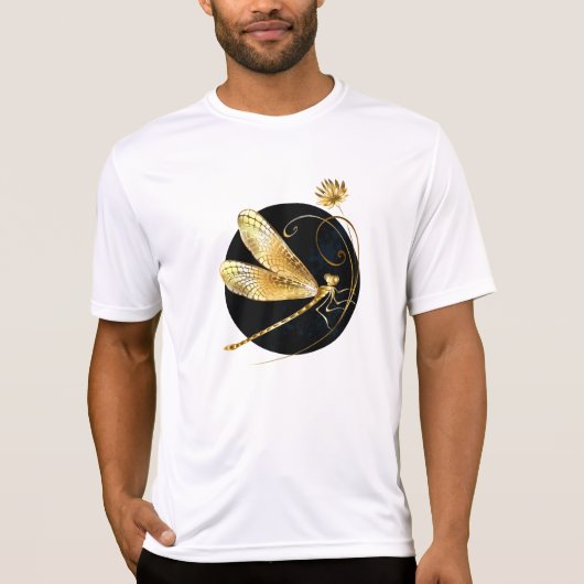 Goldene Libelle T-Shirt (Vorderseite)