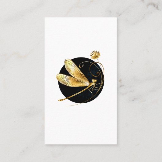 Goldene Libelle Telefonnummerkarte (Vorderseite)