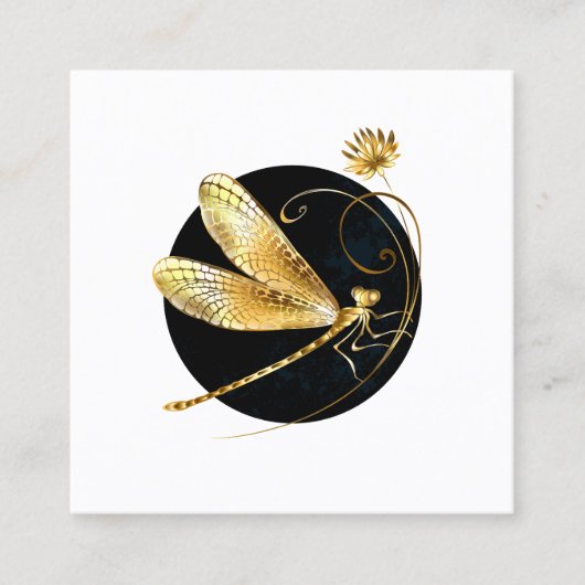 Goldene Libelle Telefonnummerkarte (Vorderseite)