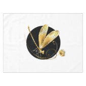 Goldene Libelle Tischdecke (Vorderseite (Horizontal))