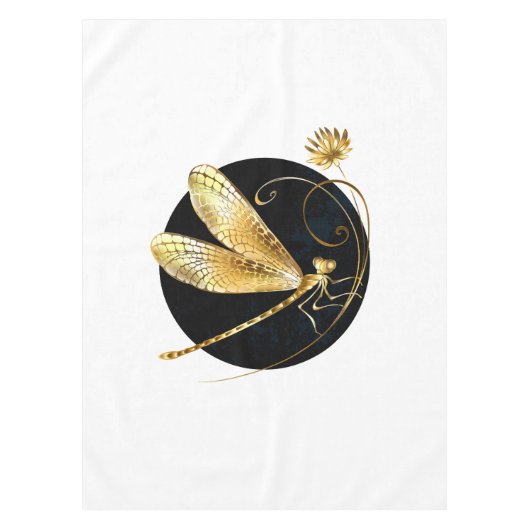 Goldene Libelle Tischdecke (Vorderseite)