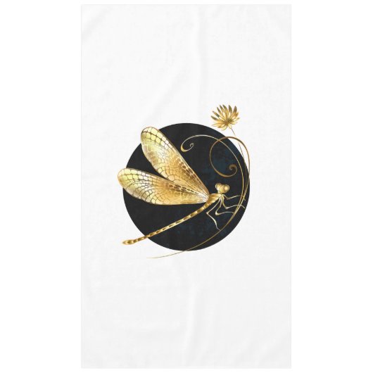 Goldene Libelle Tischdecke (Vorderseite)