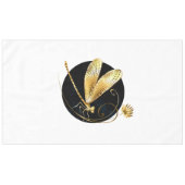 Goldene Libelle Tischdecke (Vorderseite (Horizontal))