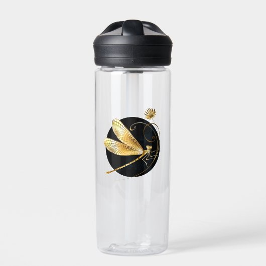 Goldene Libelle Trinkflasche (Vorderseite)