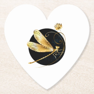 Goldene Libelle Untersetzer