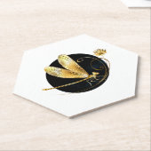 Goldene Libelle Untersetzer (angewinkelt)