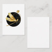 Goldene Libelle Visitenkarte (Vorne/Hinten)