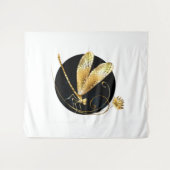 Goldene Libelle Wandteppich (Vorderseite (Horizontal))