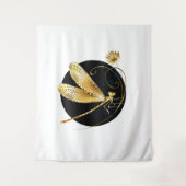 Goldene Libelle Wandteppich (Vorderseite)