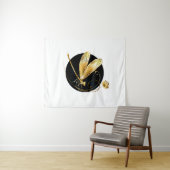 Goldene Libelle Wandteppich (Beispiel (Horizontal))