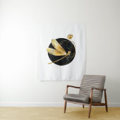 Goldene Libelle Wandteppich (Beispiel)
