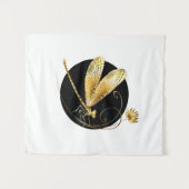 Goldene Libelle Wandteppich (Vorderseite (Horizontal))