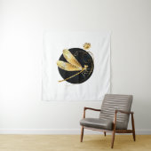 Goldene Libelle Wandteppich (Beispiel)