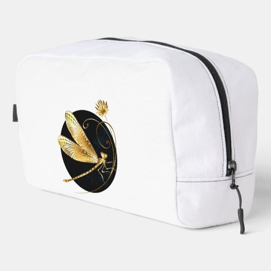 Goldene Libelle Waschbeutel (Rechte Ecke)
