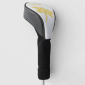 Goldene Libellen-Design Golf Headcover (angewinkelt)