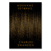 Goldene Lichtdusche | PLATZKARTEN Tischnummer (Vorderseite)