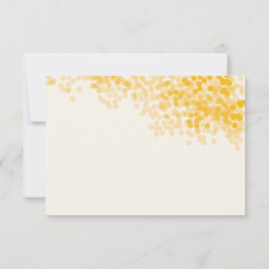 Goldene Lichtdusche | Rustikale UAWG-Reaktionskart RSVP Karte (Rückseite)