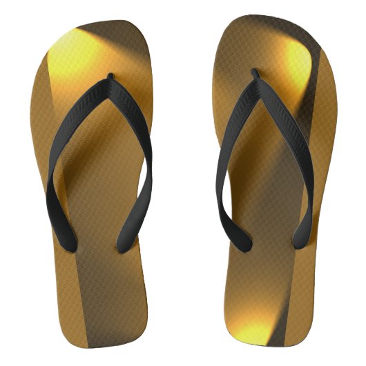 Goldene Lichter Badesandalen (Fußbett)