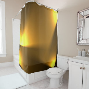 Goldene Lichter Duschvorhang