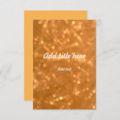 Goldene Lichter - Einladung (Vorne/Hinten)