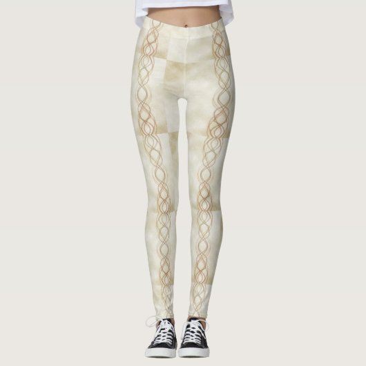 Goldene Lichter Leggings (Vorderseite)