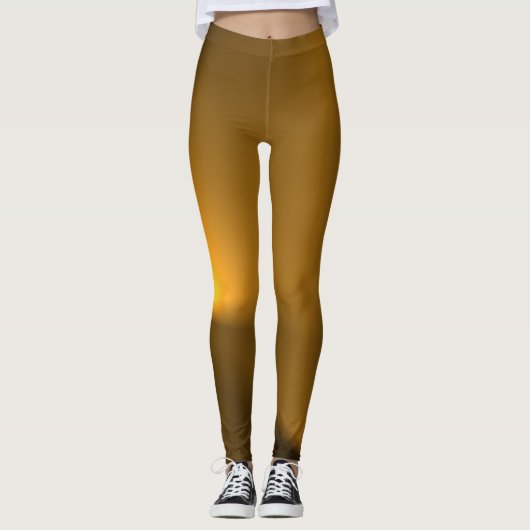 Goldene Lichter Leggings (Vorderseite)