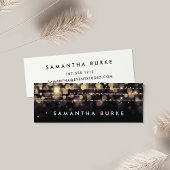 Goldene Lichter Mini Visitenkarte