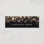 Goldene Lichter Mini Visitenkarte (Vorderseite)