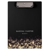 Goldene Lichter Personalisiert Klemmbrett (Vorderseite)