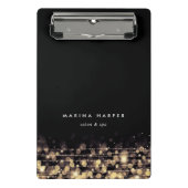 Goldene Lichter Personalisiert Mini Klemmbrett (Vorderseite)