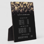 Goldene Lichter | Preis- und Dienstleistungsanzeig Fotoplatte (Seite)