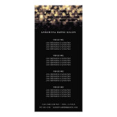 Goldene Lichter | Preise oder Dienstleistungen Werbekarte (Vorne)