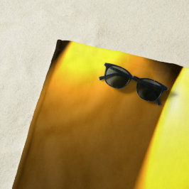 Goldene Lichter Strandtuch