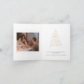 Goldene Lichter Weihnachten Zwei Bilder (Innenseite)