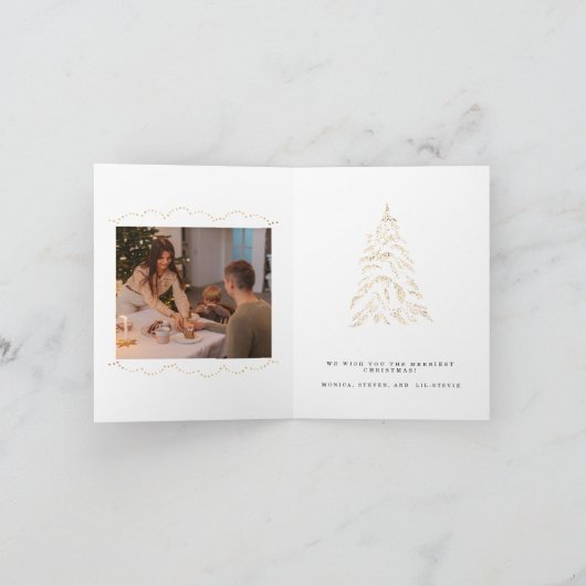 Goldene Lichter Weihnachten Zwei Bilder (Innenseite)