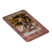 Goldene Lichter Weihnachts-Foto Magnet (Rechte Seite)